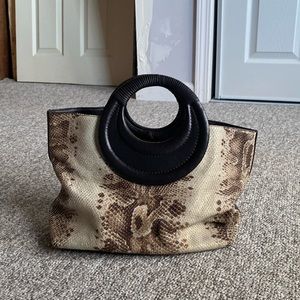 Beautiful snake skin bag- I never used it ! It’s been put away ! 💜💜💜